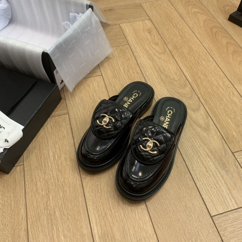 Ch*el leather shoes